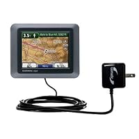 Gomadic Intelligent Compact AC Home Wall Charger for the Garmin Nuvi 500 - High output power with a convenient, foldable plug design - Uses TipExchange Technology
