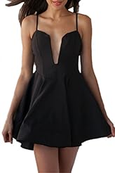 Sexy V-neck Strapless Plunging Neck Summer Sleeveless Club Dress/Party Dress 