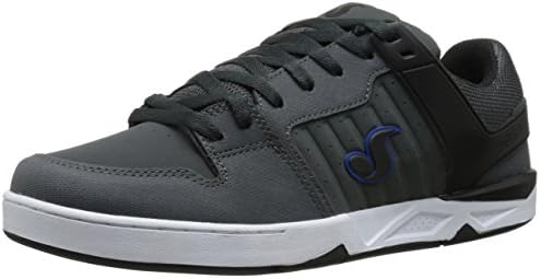 DVS Men's Argon Skateboarding Shoe, Grey/White Gunny, 10 M US