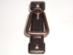 Top Knobs-Tuscany Collection M241 Mission Ring Handle w/Backplate in Old English Copper