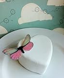 Image Edible Butterflies © -Large Light Pink and Green Set of 12 - Cake and Cupcake Toppers, Decoration