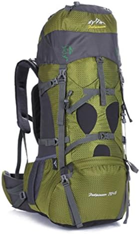 75L Extral Load Outdoor Backpack Hiking Camping Rucksack Daypack Travel Bag (Army green)