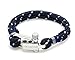 VIRGINSTONE Stainless Steel U-Lock Nylon Cord Bracelets