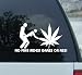 No Free Rides Decal for Cannabis Marijuana Leaf Decal Mary Jane Ganja Weed Hemp