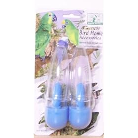 Prevue Pet Products Bullet Feeder Waterer Combo 2 per card Assorted Colors by Prevue
