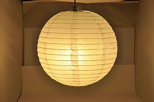 FreeDancer White Round Paper Lantern Lamp Shades Party Supplies - 10 Packs (12" Diameter)