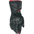 Alpinestars Apex Drystar Men's Waterproof Sports Bike Racing Motorcycle Gloves w/ Free B&F Heart Sticker Bundle - Red/Black
