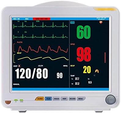 NEW portable Patient Monitor 12 inch 6-parameters PR SPo2 TEMP RESP NIBP EKG 12" TFT display,Suitable for adult, pediatrics and neonate patients / Powerful software function to support use in NICU, ICU, OR, CCU or normal patient room YLQX-18002