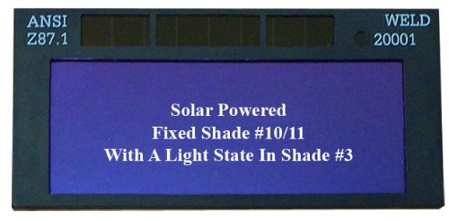 Solar Powered Auto Darkening Welding Weld Lens 4-1/4x2