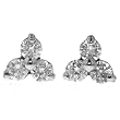 10k White or Yellow Gold Diamond 3-Stone Earrings (1/4 cttw, H-I Color, I1-I2 Clarity)