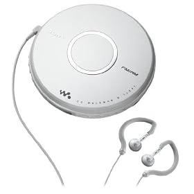 Sony Walkman Portable All-in-one Skip-Free CD Player - Digital AM / FM Radio Tuner with Clip Style Earbud Headphones, 40 preset FM stations, Digital Mega Bass Sound, AVLS & CD-R/RW Playback