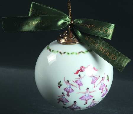 Wedgwood 12 Days of Christmas Ornament - Nine Ladies Dancing, Ninth in Series