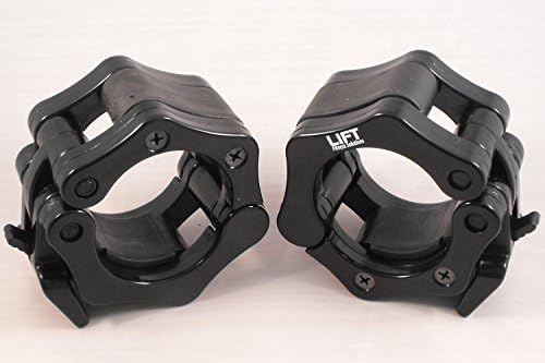 LIFT Fitness Solutions Quick Release Locking Olympic Barbell Collar Set for 2-inch Weights Bar