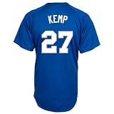 MLB Los Angeles Dodgers Matt Kemp #27 Replica Batting Practice Home Jersey