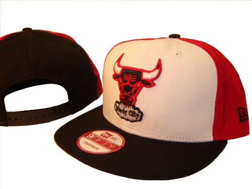 Chicago Bulls New Era 9Fifty Black Red & White Adjustable Snap Back Baseball Cap Hat