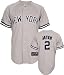 Derek Jeter Jersey: Youth 2010 Majestic Road Grey Replica #2 New York Yankees Jersey