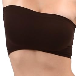 Womens Stretch Seamless Tube Top Bandeau Bra by Level 33