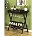 Carolina Cottage 3233-AB Tuscany Stand Wine Rack, Antique Black