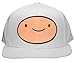 Adventure Time Finn Face Snapback Adjustable Baseball Cap White