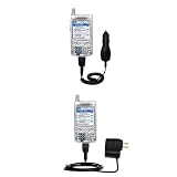 Essential Kit for the PalmOne Treo 650 - includes Car and Wall Charger with Rapid Charge Technology - Gomadic Brand w/ TipExchange Technology