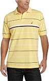 Nautica Mens Miller Stripe Pique Polo