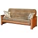 Cascade Full Futon with Platinum Pocket Coil Mattress Size: Full, Fabric Color: Woodstock
