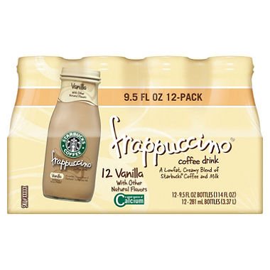 SCS Starbucks Frappuccino Coffee Drink - Vanilla - 9.5 Oz. - 12 Pk.