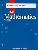 Problem Solving Workbook - Holt Mathematics Course 2 image