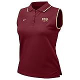 Nike Florida State Seminoles (FSU) Maroon Ladies Sleeveless Polo