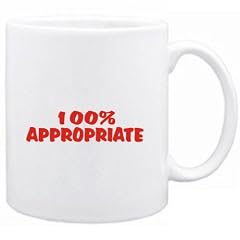 100% appropriate Adjektive Tasse (Wei�, Keramik, 325 ml)