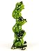 George S. Chen Imports 3 Green Frogs Standing ATOP Each Other Figurines