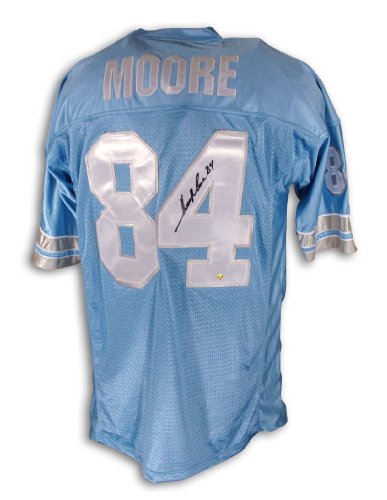 Herman Moore Autographed Detroit Lions Blue Throwback Jersey
