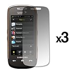 3 Pack of Premium Reusable LCD Screen Protectors for Samsung Instinct S30 M ....