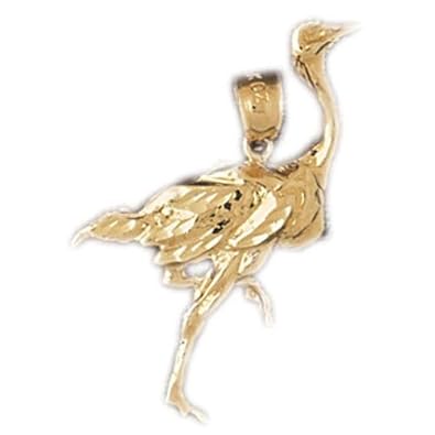 Cheap Girls Jewelry Dazzlers Solid 14k Gold Roadrunner Bird Charm Pendant Available in three colors from jewelsberry (weights: 2.2 grams only) For Sale