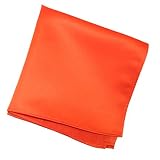 Solid Hot Orange Pocket Square