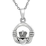 Sterling Silver Claddagh Necklace
