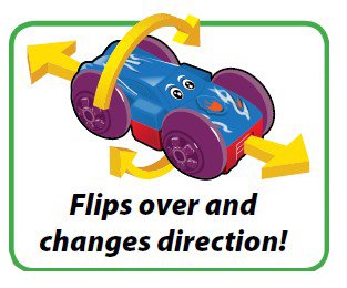 Wind Up Flippin' Race Car - Sold Individually - Colors may vary