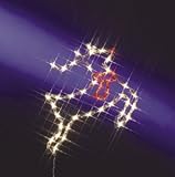 Impact Innovations Christmas Lighted Window Decoration, Reindeer with Scarf