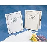 Ivory Medium Guest Book W/pen