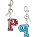 AUTHENTIC COACH LETTER INITIAL P KEYFOB KEY CHAIN CHARM 92388