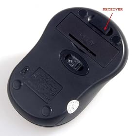 Red 2.4G Wireless Optical Mouse Set with Dpi Switch Red up to 30 Feet w/Nano receiver (800-1201 DPI): Electronics