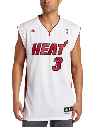 Miami Heat Dwyane Wade Men's White NBA Replica Jersey, Xx-Large