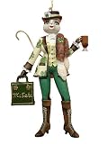 Alley Cats Kitty O'Irish Diva Christmas Ornament
