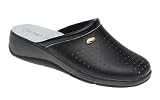 Ladies San Malo leather clog mules