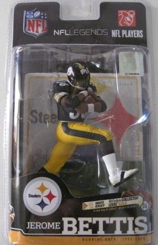 McFarlane Toys NFL Legends Series 6 - Jerome Bettis Pittsburgh Steelers Black Jersey Action Figure 2010
