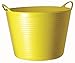 Tubtrugs SP42YF Flexible Yellow Large 38 Liter/10 Gallon Capacity