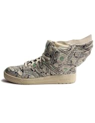 Shoes: Jeremy Scott Wings 2.0 Money Mens in White/Aloe by Adidas, 9 - Adidas