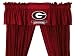 NCAA University of Georgia Bulldogs - 5pc Jersey Drapes-Curtains and Valance Set