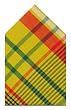 Durable Hand Woven 100% Cotton Red and Yellow Plaid Napkins 22x22 Inches Set of Six