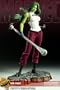 Sideshow She-hulk Exclusive Premium Format Figure with Switch-out Right Hand Holding Parking Meter for Alternate Display